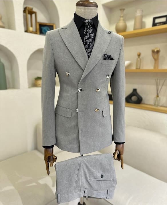 The Diplomatic Silver Stripe Suit