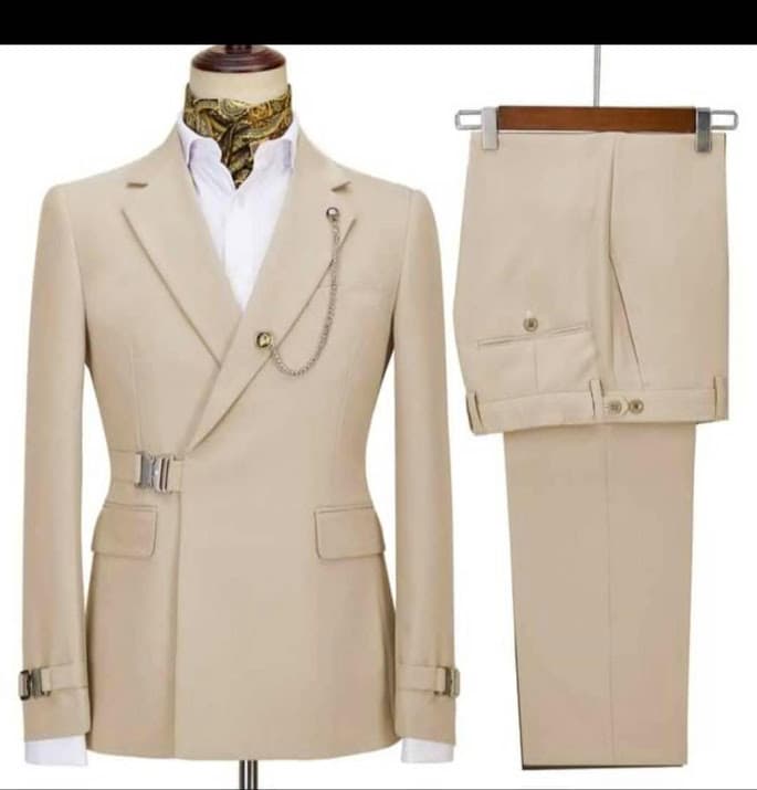 The Avant-Garde Asymmetric Grey Suit