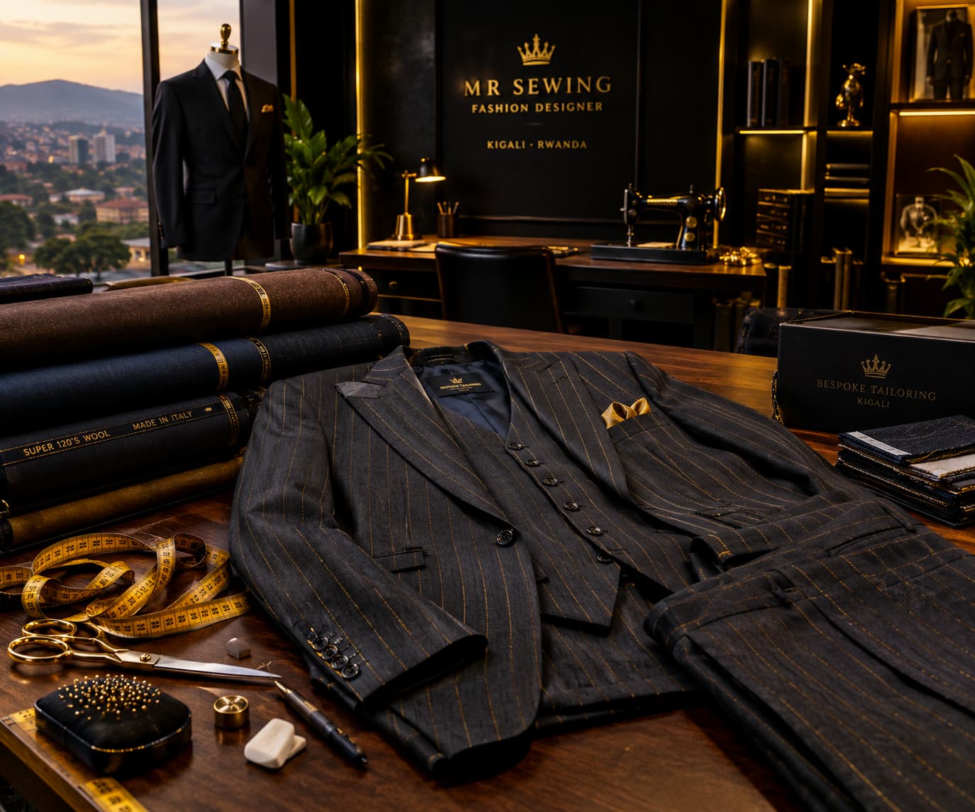 Mr. Sewing Standard Bespoke Suit Tailoring Kigali
